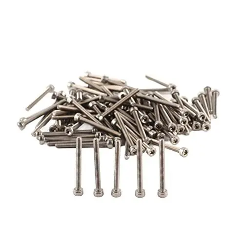 Produktbild: Sechskantschrauben, 100 Stück M3 Edelstahl M3x30, M3 X 30 Stahl SS304 Innensechskant-Hutkopfschrauben Bolzen Befestigungsmaterial, mit Festigkeit und Guter Korrosion, für