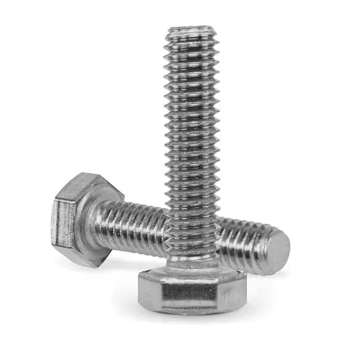 Produktbild: Sechskantschrauben Edelstahl M3x40 (50 Stück) DIN 933 (ISO 4017) Vollgewinde Maschinenschrauben A2 V2A rostfreier Edelstahl Sechskantkopf (M3x40 (50 Stück)