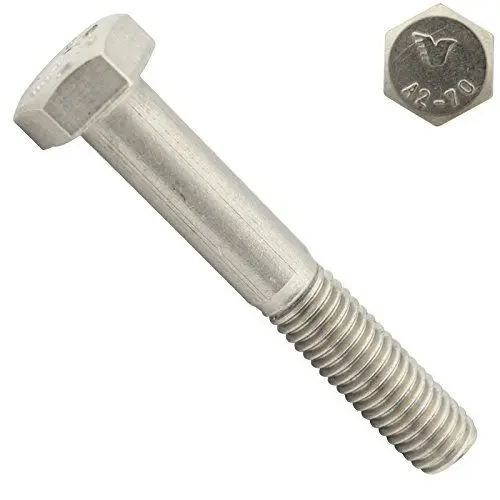 Produktbild: Sechskantschrauben mit Schaft - M10x65 - (10 Stück) - Maschinenschrauben - DIN 931 (ISO 4014) - aus rostfreiem Edelstahl A2 (V2A) - SC931