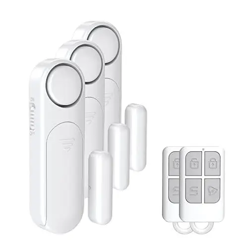 Produktbild: SECRUI Tür Fenster Alarm Sensor, 3 Pack Türalarm/Fensteralarm mit 2er Fernbedienungen, 120 dB Drahtlose Home Security Alarmanlage, Haustür, Sicherheitsgeschäft, Sicherheit