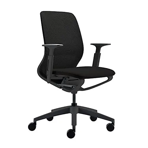 Produktbild: Sedus se:motion net, Drehstuhl, Bürostuhl, Mit Netzmembran Schwarz, Sitzpolster Schwarz, Armlehnen verstellbar, Höhenverstellbar 42-52.5cm, bis 130kg Belastbar, 23° Öffnungswinkel