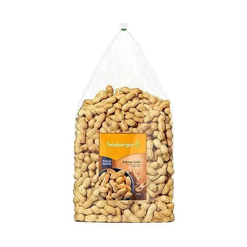 Produktbild: Seeberger Erdnüsse Jumbo Riesen: Große Erdnüsse in Schale - schonend geröstet - intensiver Geschmack mit zartem Butter-Aroma (1 x 2,5 kg)