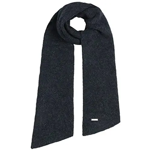 Produktbild: Seeberger Ricarda Schal mit Alpakawolle Damenschal Winterschal Wollschal Strickschal (One Size - dunkelblau)