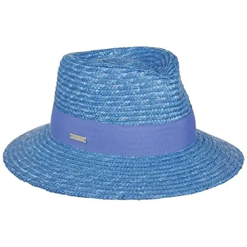 Produktbild: Seeberger Rileja Strohhut Sonnenhut Damenhut Bortenhut Sommerhut (One Size - blau)