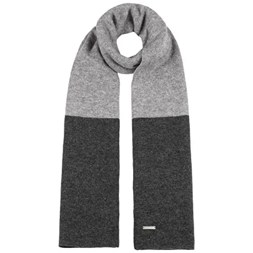 Produktbild: Seeberger Twotone Block Kaschmirschal Strickschal Wollschal Damenschal (One Size - anthrazit)
