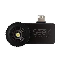 Produktbild: Seek Thermal Compact Preiswerte Wärmebildkamera mit Lightning Anschluss und Wasserdichtem Schutzgehäuse Kompatibel mit Apple iOS Smartphones - Schwarz
