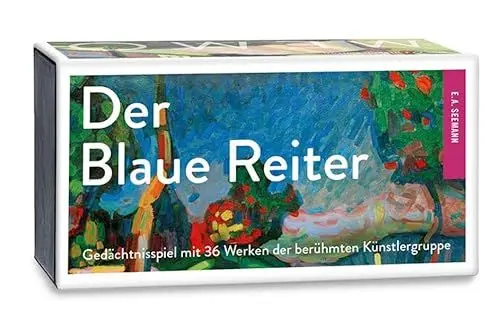Produktbild: Seemann Henschel GmbH Der Blaue Reiter. Memo: Gedächtnisspiel mit 36 Werken der berühmten Künstlergruppe