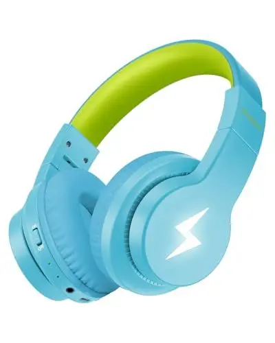 Produktbild: seenda Bluetooth Kopfhörer Kinder, Kinderkopfhörer Bluetooth mit 85dB/94dB Lautstärkebegrenzung, 45H Spielzeit, 3 Lightning-Modi, Bluetooth5.3, eingebautes Mikrofon für Schule/Reisen, Grün