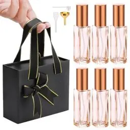 Produktbild: Segbeauty Parfümzerstäuber 10ml, 6 Stück Parfüm Zerstäuber für Unterwegs, Sprühflasche Parfüm, mit Geschenkbox, Nachfüllbare Reiseduftstoff-Zerstäuber (Orange)