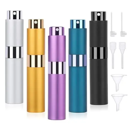 Produktbild: Segbeauty Refillable Perfume Bottle, 5 Stück 10ml Parfum Zerstäuber für Unterwegs, Parfümzerstäuber Nachfüllbar, Parfümzerstäuber für Damen Und Herren