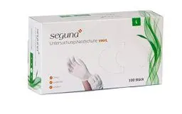 Produktbild: SEGUNA Einweghandschuhe Vinyl, 100 Stück, Gr. S, M, L, XL, latexfrei, puderfrei, Vinyl Handschuhe, Einmalhandschuhe