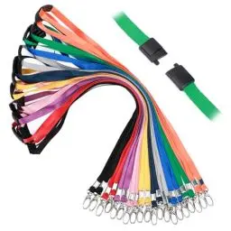 Produktbild: Segus Schlüsselband Lang - 20 Stück Umhängeband Mit Karabiner und Sicherheitsverschluss - Bunt für Ausweishüllen, Schlüssel, Brieftaschen