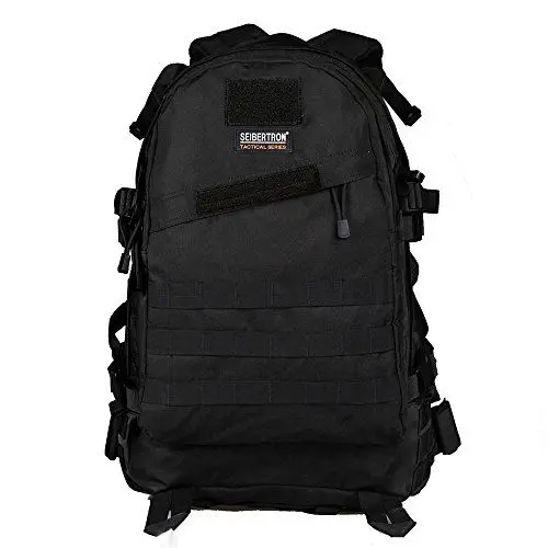 Produktbild: Seibertron Unisex wasserdichte Tasche Laptop Computer Notebook Rucksack Passend bis15.6 Zoll-Laptops,Freizeit Wander Bergsteigen Reisen Sport und Camping Rucksäcke,Regenhülle Beinhaltet Black