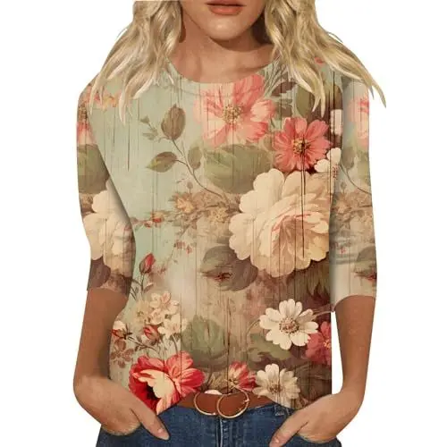 Produktbild: Seidenbluse Khaki M Karobluse Damen Bluse Langarm Damen Bluse Grün Damen Schicke Oberteile Damen Rosa Bluse Blusen & Tuniken Für Damen Große Größen T-Shirt 5Er Pack Wanderbluse Damen Langarm