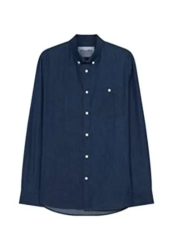 Produktbild: Seidensticker Denim-Hemd für Herren, Langarm, Button-Down-Kragen, Dunkelblau, 41, dunkelblau, Kragenweite: 41