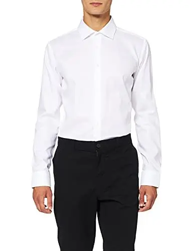 Produktbild: Seidensticker Herren Business-Hemd - Extra Slim Fit - Bügelfrei - Kent-Kragen - Langarm - 100% Baumwolle, Weiß, 41 EU