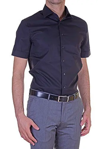 Produktbild: Seidensticker Herren Business-Hemd - Shaped Fit - Bügelfrei - Kent-Kragen - Kurzarm - 100% Baumwolle