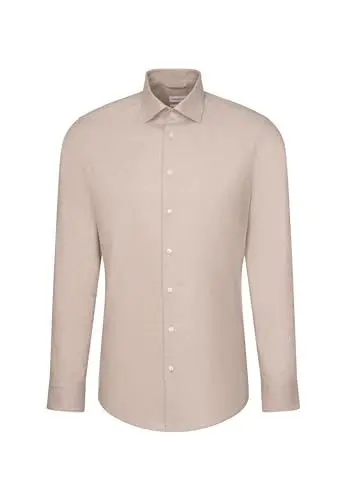 Produktbild: Seidensticker Herren Extra Slim Fit Langarm Hemd, Beige, 44 EU