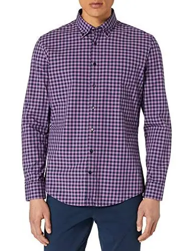 Produktbild: Seidensticker Herren New BD Pocket Patch5 Hemd mit Button-Down-Kragen, Flieder, 36
