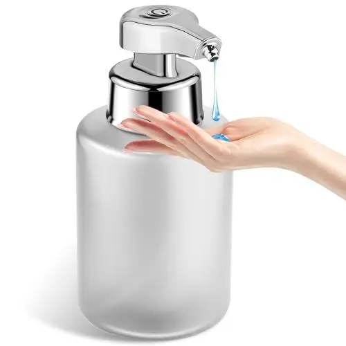 Produktbild: Seifenspender Automatisch Elektrischer Automatic Soap Dispenser Mit Sensor No Touch Sensor Automatischer Seifenspender FüR Bad,KüChe,BüRo Weiß