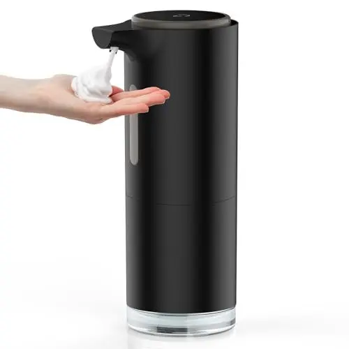 Produktbild: Seifenspender Automatisch, IPX5 Wasserdicht Elektrischer Seifenspender mit Sensor Reaktionsschnell, automatischer Seifenspender 3 einstellbare Stufen, Seifenspender Elektrisch für Badezimmer, Küche