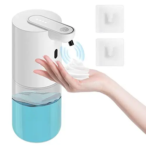 Produktbild: Seifenspender Automatisch Seifenspender Wandbefestigung, 400ml No Touch Schaum Elektrischer seifenspender mit Sensor Wiederaufladbar Schaumseifenspender Automatisch Wasserdicht für Küchen, Hotel
