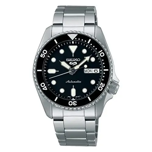 Produktbild: Seiko 5 Sports Unisex Armbanduhr Automatik Stahl/Schwarz SRPK29K1