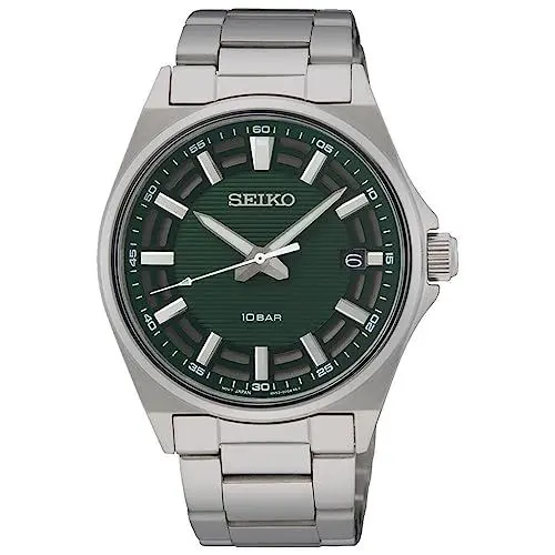 Produktbild: Seiko Herren-Uhr Quarz Edelstahl mit Edelstahlband SUR503P1, Silber