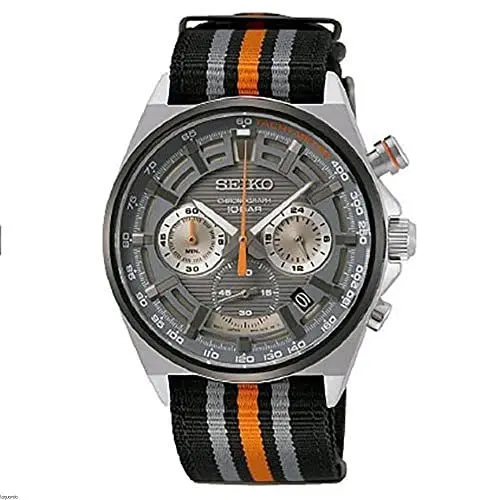 Produktbild: Seiko Herren-Uhr Quarz Edelstahl mit Textilband SSB403P1