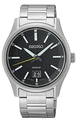 Produktbild: Seiko Herren Analog Quarz Uhr mit Edelstahl Armband SUR535P1