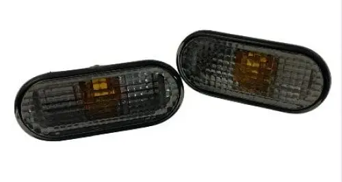 Produktbild: Seitenblinker Schwarz Oval Links+Rechts Set Kompatibel mit VW Passat 3B Golf 4 Bora Lupo T5 Sharan
