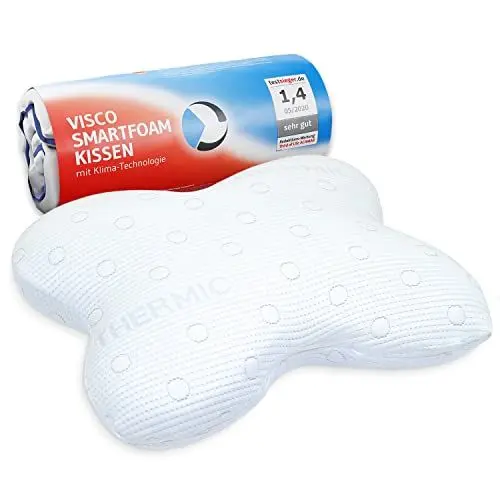 Produktbild: Seitenschläferkissen ACAMAR von Third of Life - einem Preisträger des Innovationspreis Ergonomie 2025 | Kopfkissen mit thermoregulierendem Bezug | Ergonomischer Memory Foam | Anti Schnarch HWS Kissen