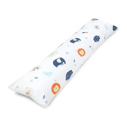 Produktbild: Seitenschläferkissen inkl. Füllung und Bezug: 145 x 40 cm, Stillkissen, Schwangerschaftskissen, Lagerungskissen Baby und Erwachsene, Pregnancy Pillow Regenbogenmotiv