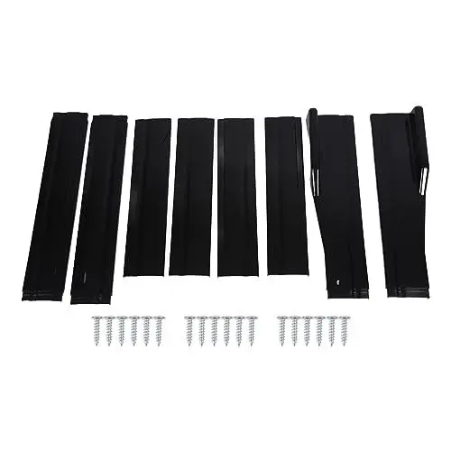 Produktbild: JUOPZKENN Seitenschwellerverlängerungen Im Universal-Stil, Seitenschweller Hinten, 78,7 Zoll, Glänzend Schwarz, Seitenschwellerverlängerung, Rocker-Panel, Spoilerlippe, Rocker-Splitter, Lippenflügel-P