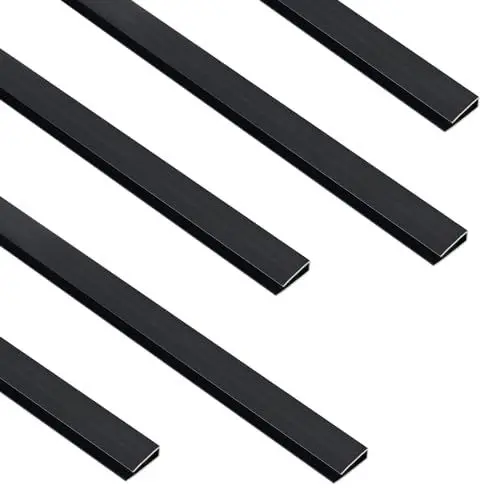 Produktbild: Sekey PVC Zaunschiene Abdeckprofil 5pcs x 1m, Schutzzubehör für PVC Sichtschutzmatte, 1 m/Wurzel, 5er Set, Anthrazit