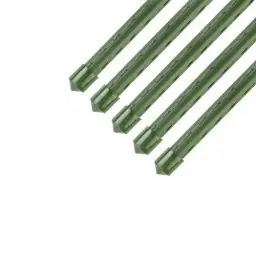 Produktbild: Sekey Pflanzenstab Rankhilfe Tomaten Gurken Kletterpflanzen Kunststoff beschichtetes Stahlrohr Rostfrei Pflanzenstäbe, Länge 75cm Ø8mm, 5er-Packung