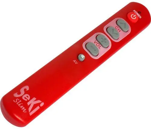 Produktbild: SeKi Slim rot lernfähige Universal-Fernbedienung mit großen Tasten - für Senioren + Kinder
