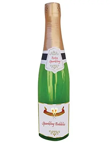 Produktbild: Generique - Champagnerflasche faltbar lustiges Party-Zubehör bunt 76 cm - Bunt