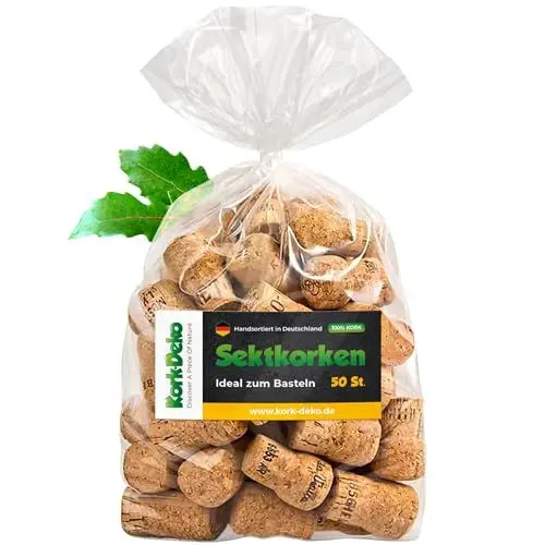 Produktbild: Sekt-Korken/Champagnerverschluss, gebraucht | Deko Hochzeit Basteln Kreationen, 50 Stück