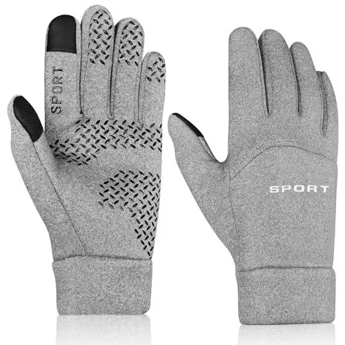 Produktbild: SELBATON Winterhandschuhe Strick Fingerhandschuhe Sport Warm und Winddicht Handschuhe Strickhandschuhe mit Elastisch Manschette Laufen Camping Klettern Skifahren Radfahren Arbeit für Herren und Damen