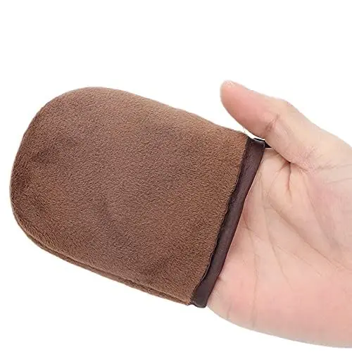 Produktbild: Selbstbräuner Handschuh Bräunungshandschuhe Self Tanning Mitt Bräunungslotion-Applikator Kleiner Sonnenloser Bräunungs-Handschuh Waschbare Wiederverwendbare Sonnenlose Selbstapplikator(Braun)
