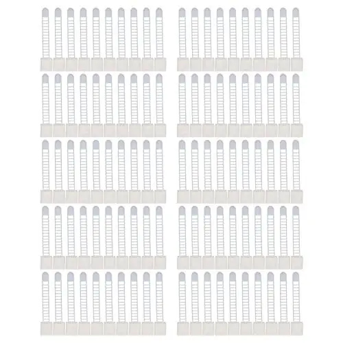 Produktbild: Selbstklebende Kabelmanagement-Clips, verstellbare Nylonbänder, Kabelklemmen, Organizer für Büro, Garage, Arbeitsplatz, 100 Stück (White)