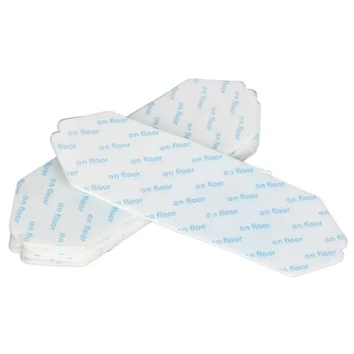 Produktbild: Selbstklebendes Teppich-Klebeband, 16 Stück, Rutschfest, Doppelseitiger Aufkleber Zum Befestigen von Teppichpolstern, Fixieren von Bambusmatten, Verankern von Sofakissen (WHITE)