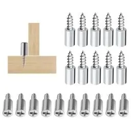 Produktbild: 20 Stück Regalbodenhalter, Selbstschneidende Schraube Regalbrett Halterung - fachbodenträger für Schrank, Bücherregal, Schrank & Möbel