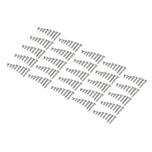 Produktbild: Selbstschneidende Schraube, 304 Edelstahl Korrosionsbeständigkeit Kreuz Selbstbohrende Schrauben für Holz für Zuhause für Büro(Flachkopf-Blechschrauben mit Kreuz)