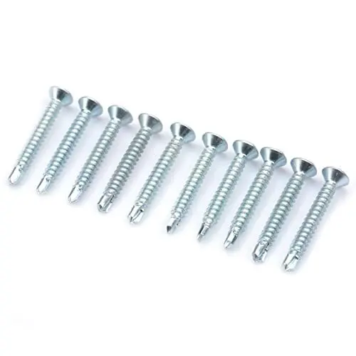 Produktbild: selbstschneidende schrauben mit senkkopf selbstschneidende schrauben mit senkkopf- M4 2 Schrauben Flachkopf 50 Stück M4.2 Flachkopf Selbstbohrend Selbstschneidende Schrauben Bohrschwanzschraubens