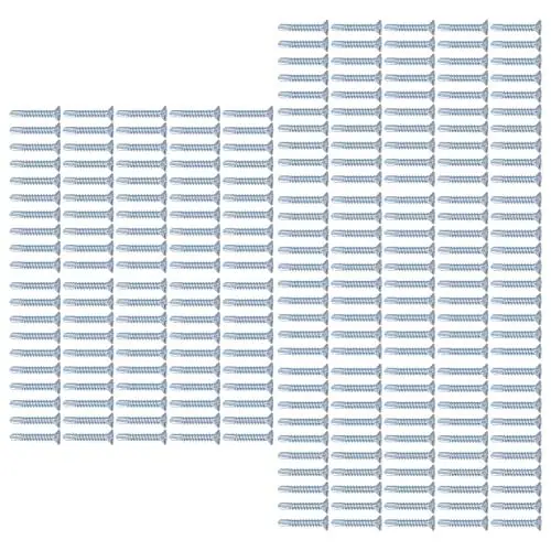 Produktbild: Selbstschneidendes Schraubenset, Gleichmäßige Kraft, Leicht zu Verriegeln und Gut zu befestigen. 250-teiliges Sortiment an Selbstschneidenden Blechschrauben aus Kohlenstoffstahl mit Guter Retention