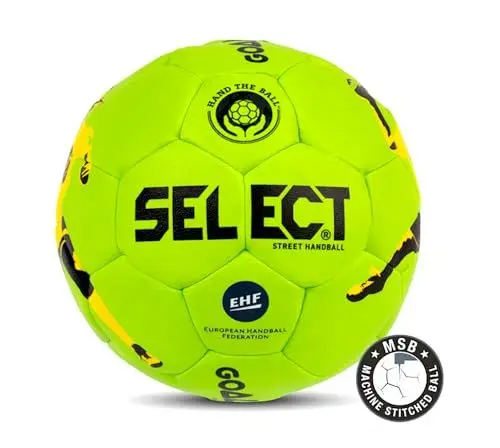 Produktbild: Select GOALCHA Street Handball für Anfänger Größe 47cm (Größe 0) - Vom DHF empfohlen für U/6 und U/7 - Extrem Weich und leicht Komprimierbar