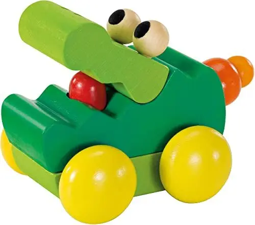 Produktbild: Selecta 61040 Zoolini Krokodil, Greifling und Quiekfigur, 8 cm