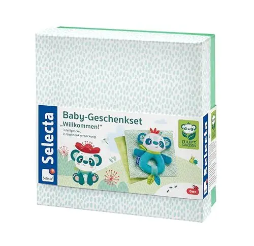 Produktbild: Selecta 61080 Tulips Garden, Baby Geschenkset, Willkommen, 3-teilig